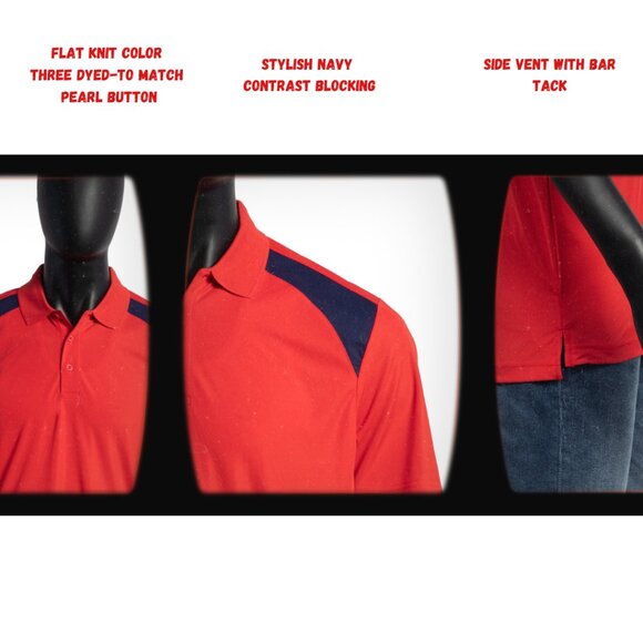 POLO, Premium Performance Polo – Men's Cut  [PUM-602] - Picture 4 of 7